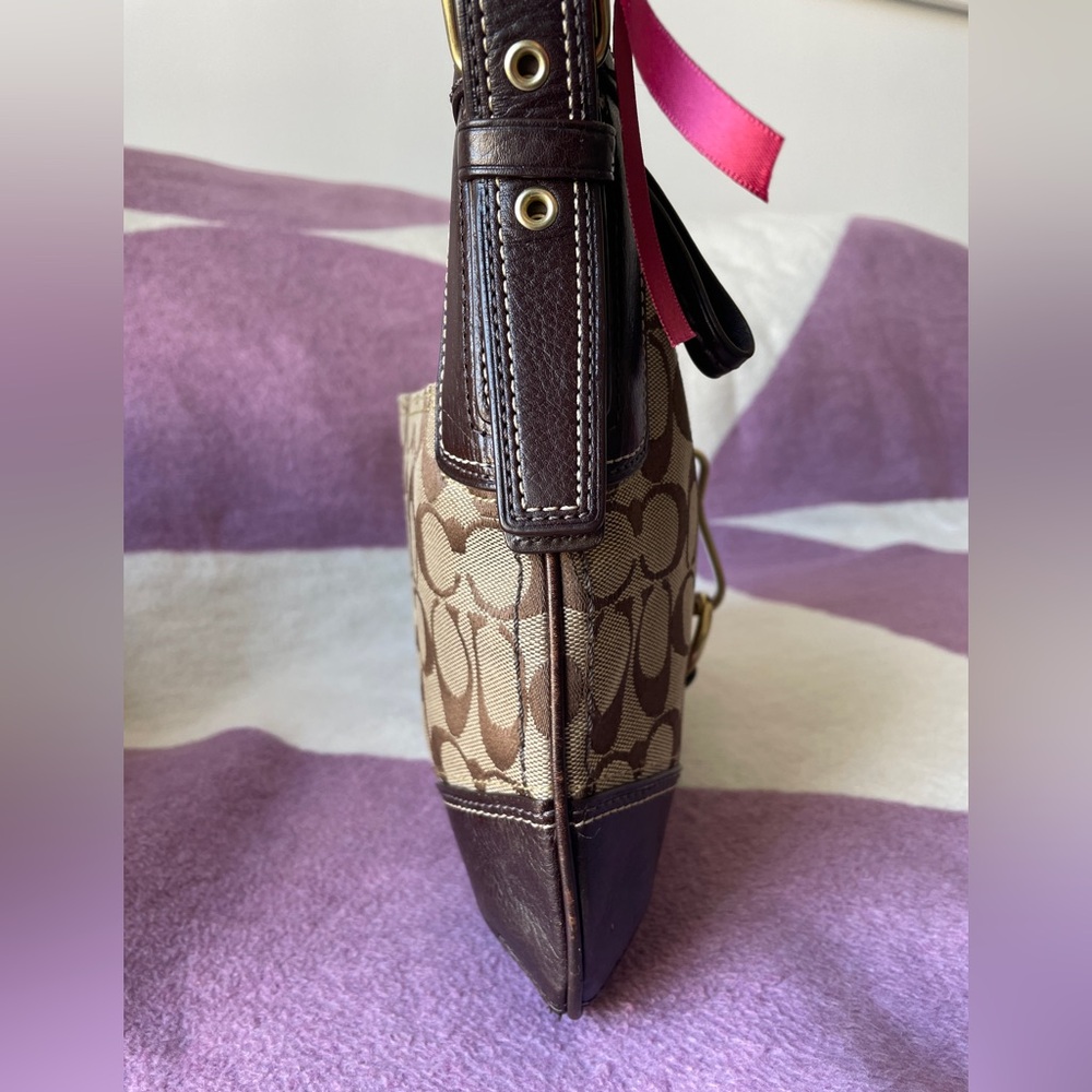 Coach Hampton Monogram Shoulder Bag - image 5